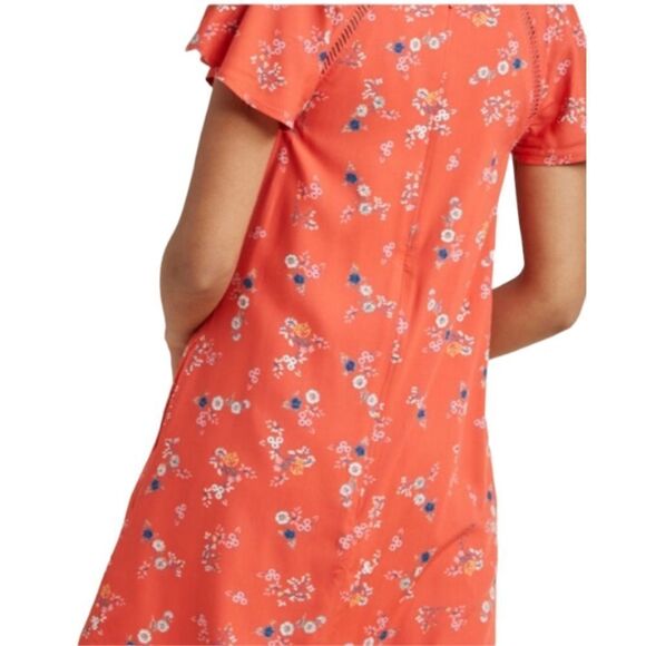 ModCloth Coral Whimsical Wildflowers Shift Dress Size M - Picture 14 of 16